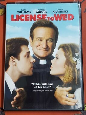 License to Wed DVD (2007) Rom-Com Robin Williams John Krasinski Mandy Moore